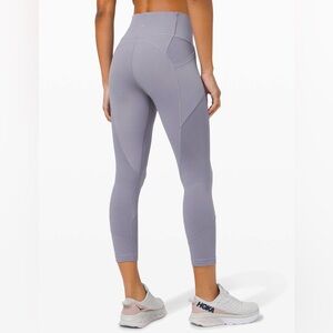 LULULEMON EUC ALL THE RIGHT PLACES CROP 23” SIZE 4/Peri purple